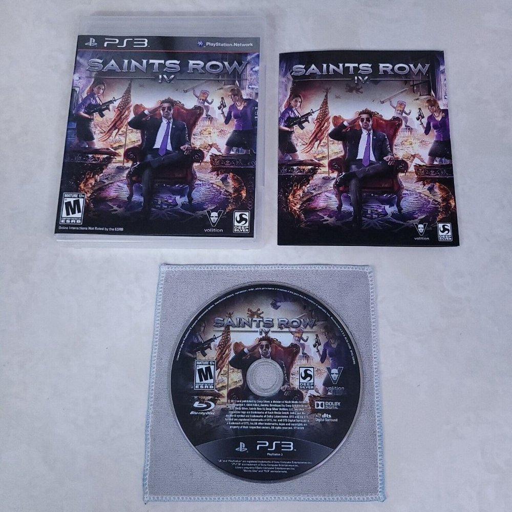 PlayStation 3 PS3 Saints Row IV 4 CIB Complete Tested & Working 2008
